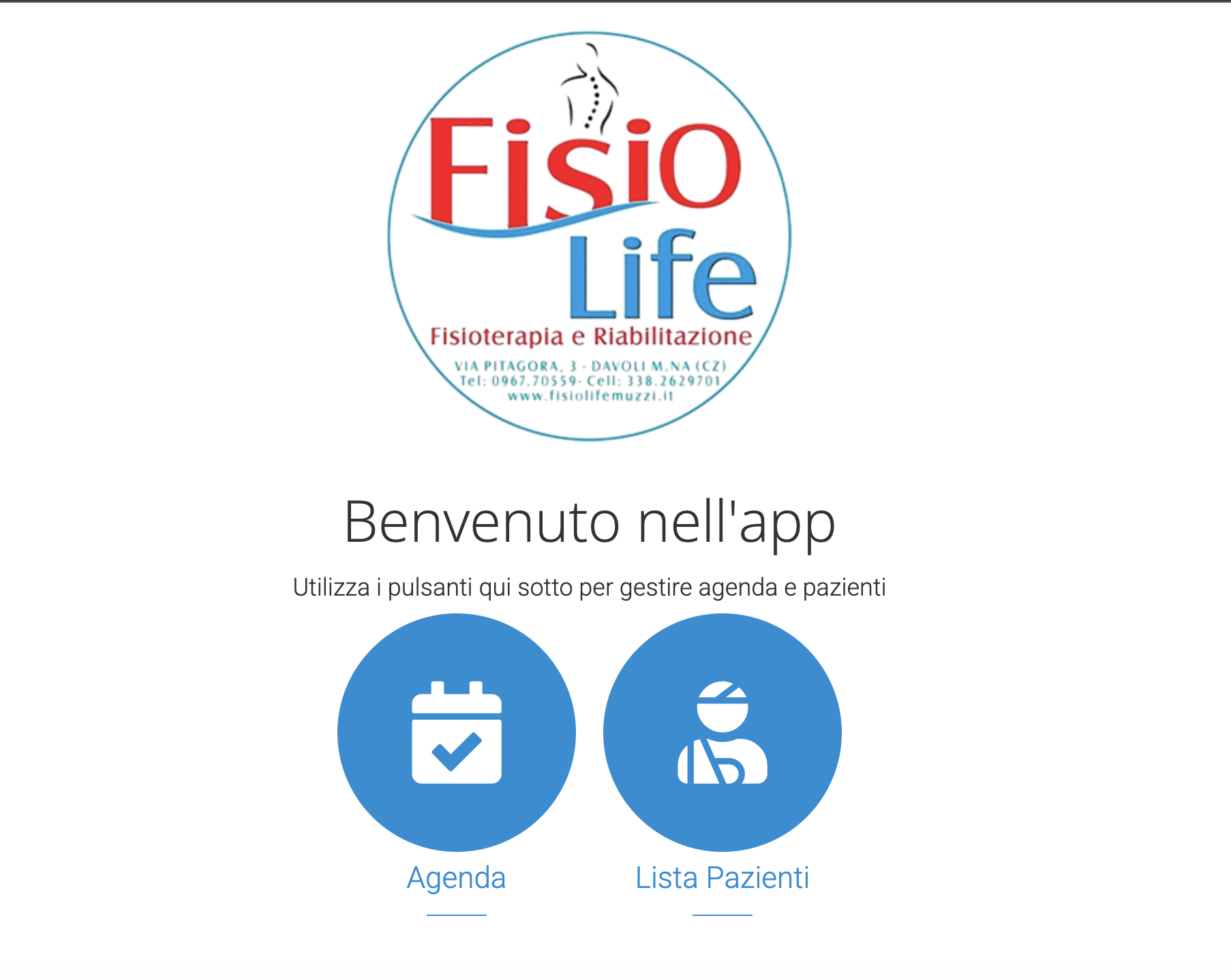 Anteprima progetto: Software per fisioterapista / studio professionale